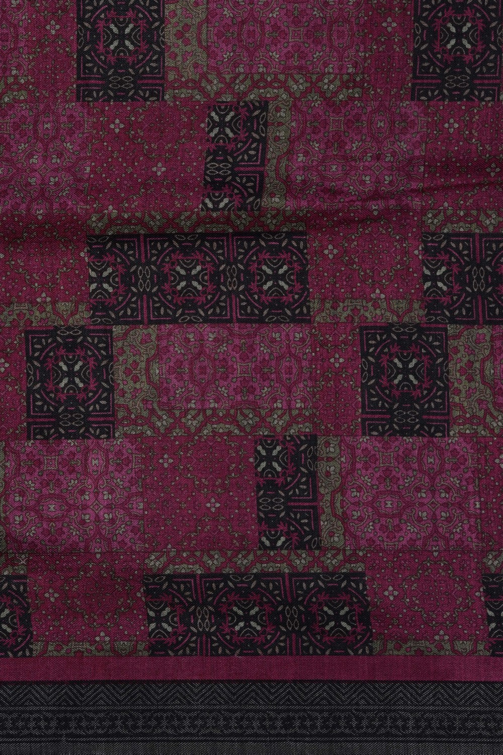 Image of Pink Pashmina Silk Saree