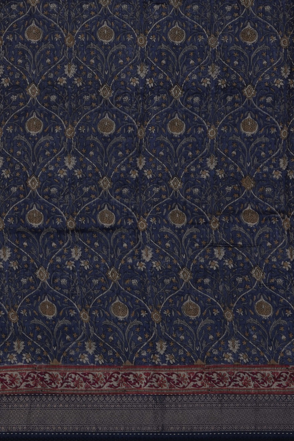 Image of Tussar Silk Kantha Stitch Saree