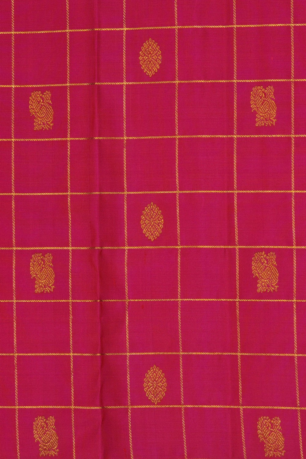 Image of Pink Kanchipattu Kattam Saree