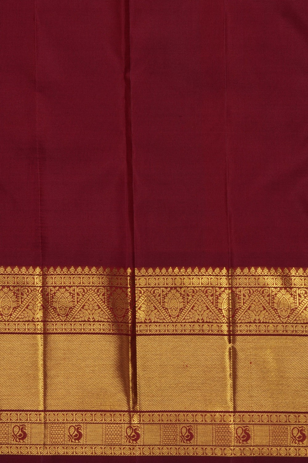 Image of Red Kanchipattu Brocade Saree