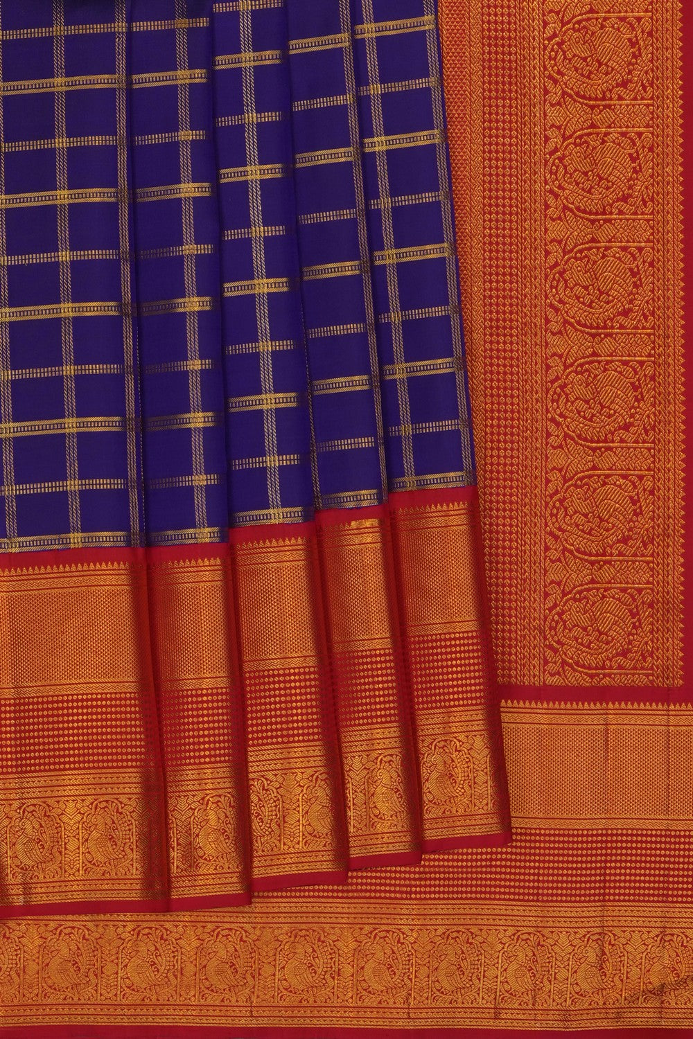 Image of Purple Kanchipattu Saree