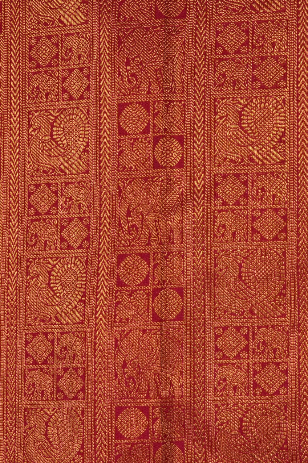 Image of Plum-Pink Kanchipattu Brocade Saree