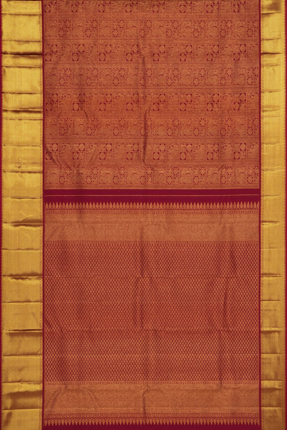 Image of Plum-Pink Kanchipattu Brocade Saree