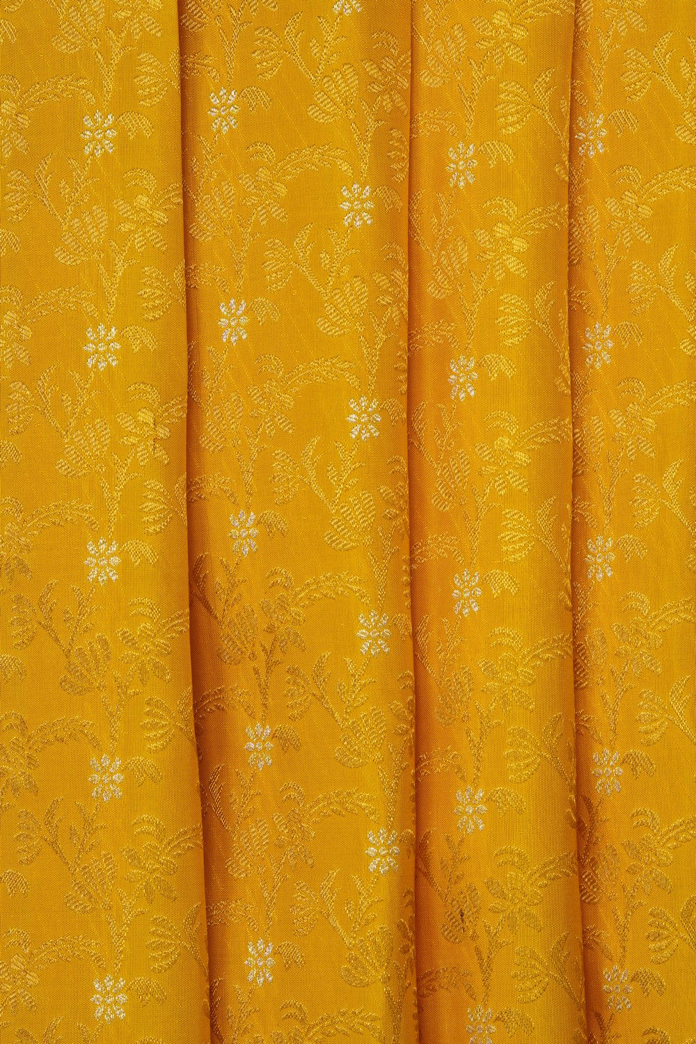 Image of Yellow Kanchipattu Brocade Saree