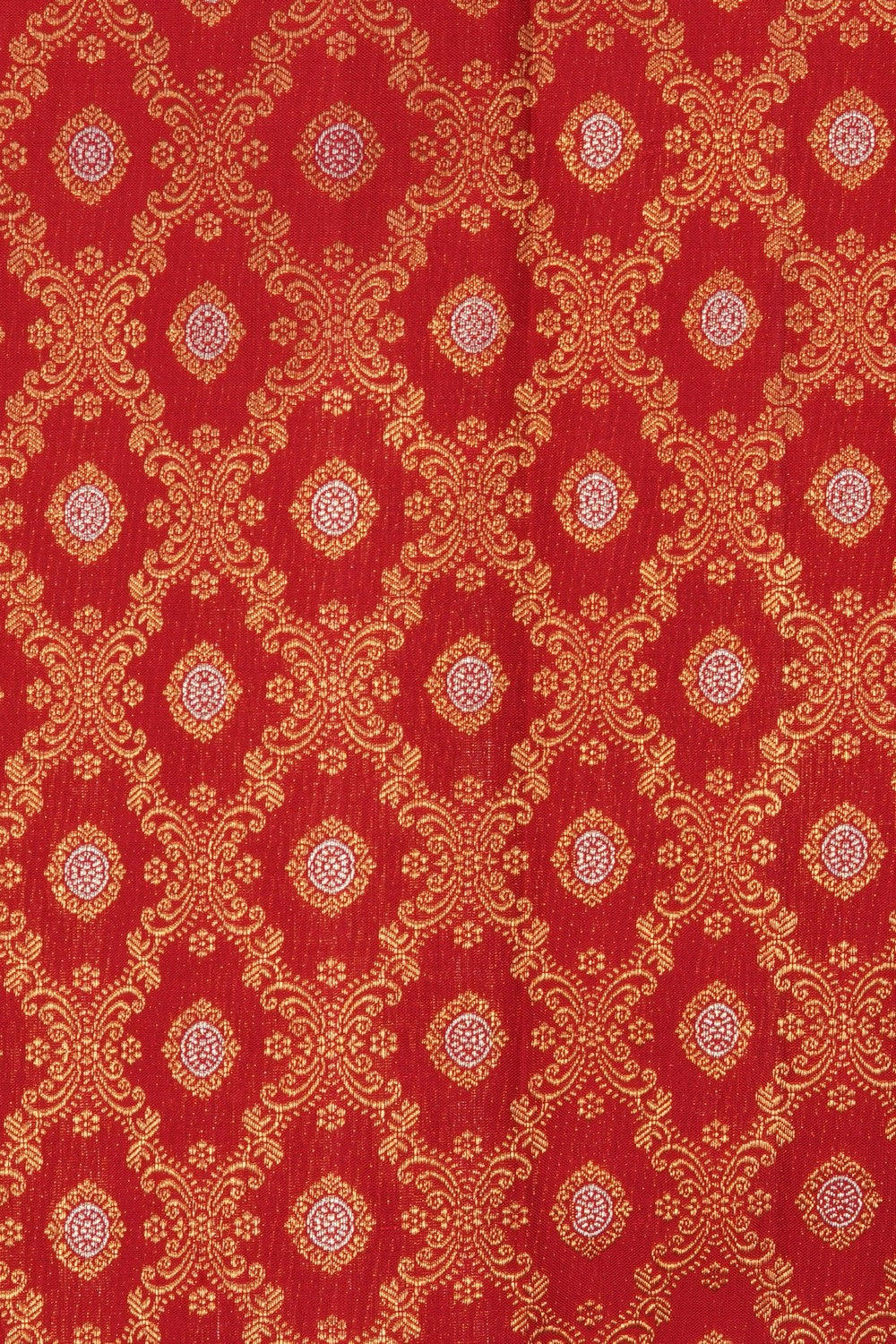 Image of Red Kanchipattu Brocade Saree