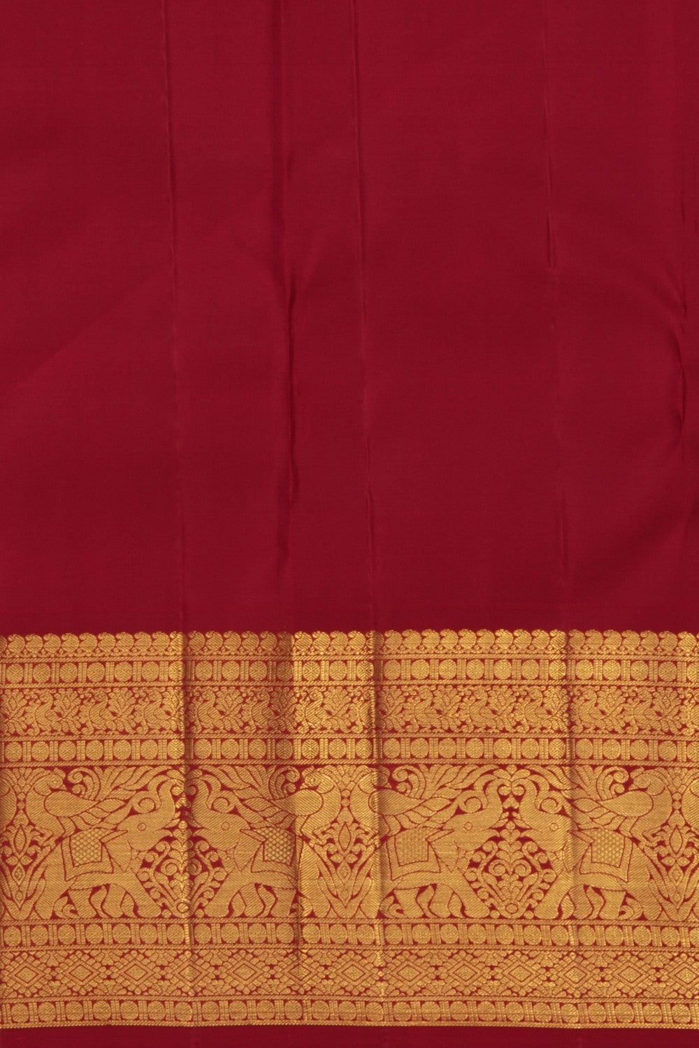 Image of Red Kanchipattu Saree