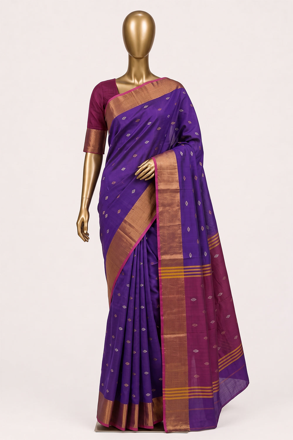 Image of Purple Uppada Silk Saree