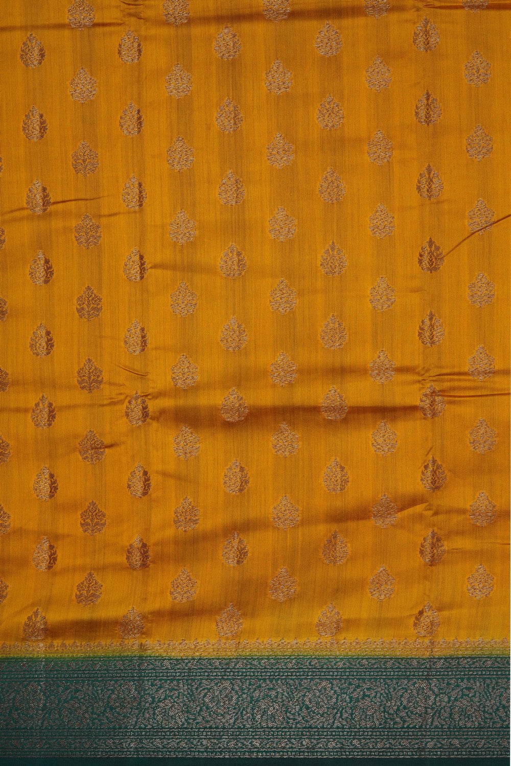 Image of Mustard Banarasi Chiniya Silk Saree