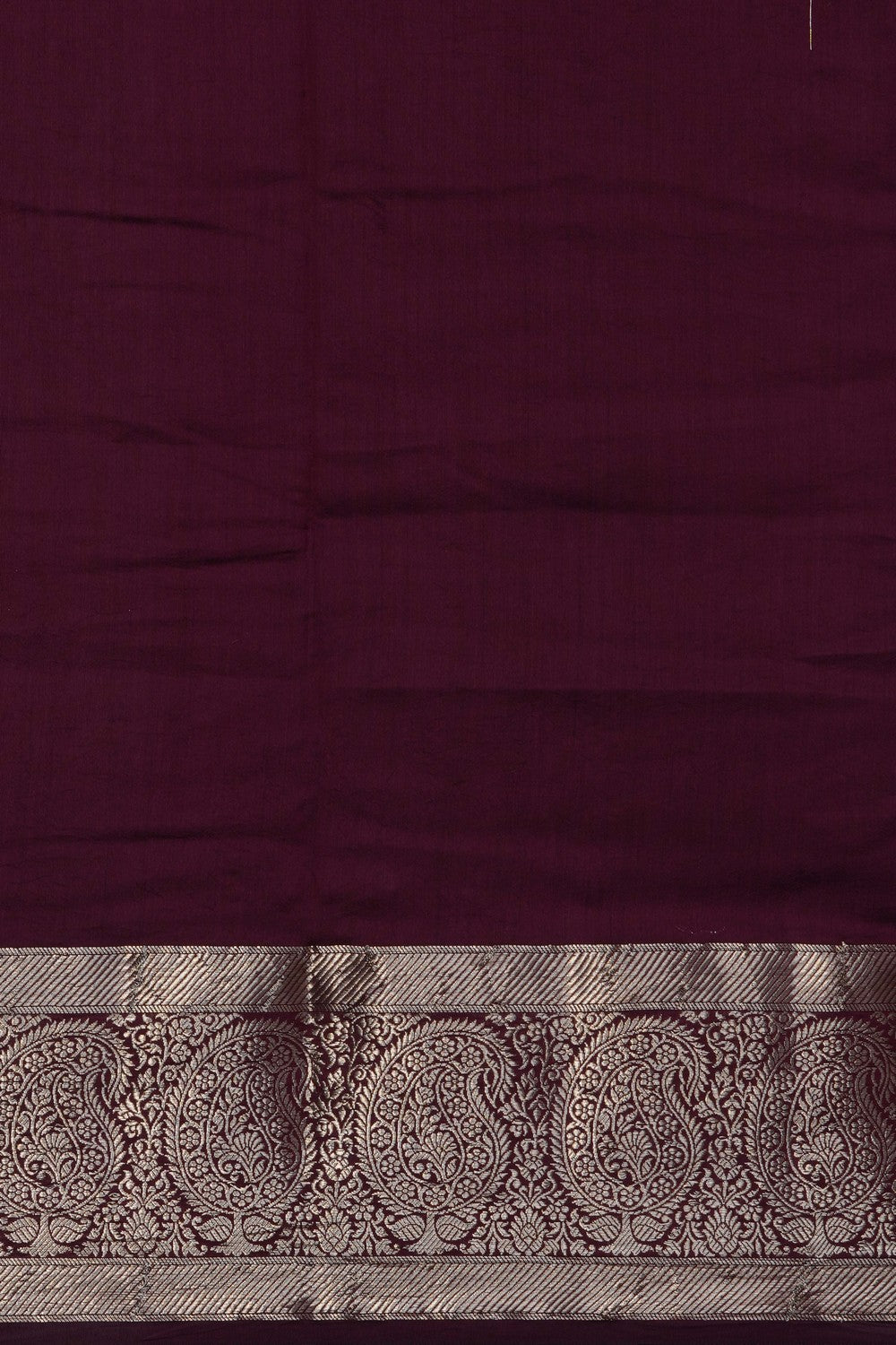 Image of Caramel Brown Banarasi Chiniya Silk Saree