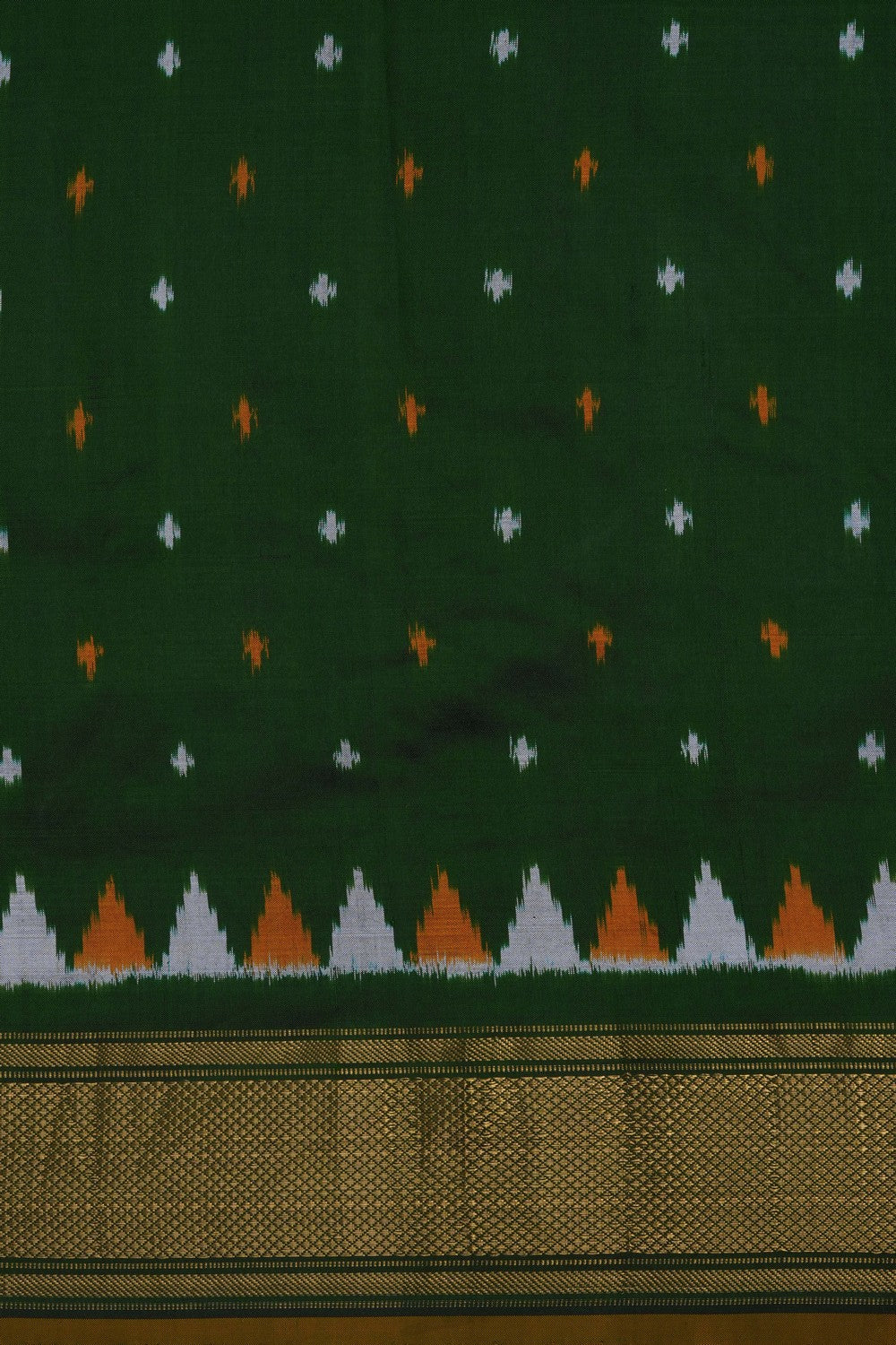 Image of Pink Pochampally Silk Embroidered Saree