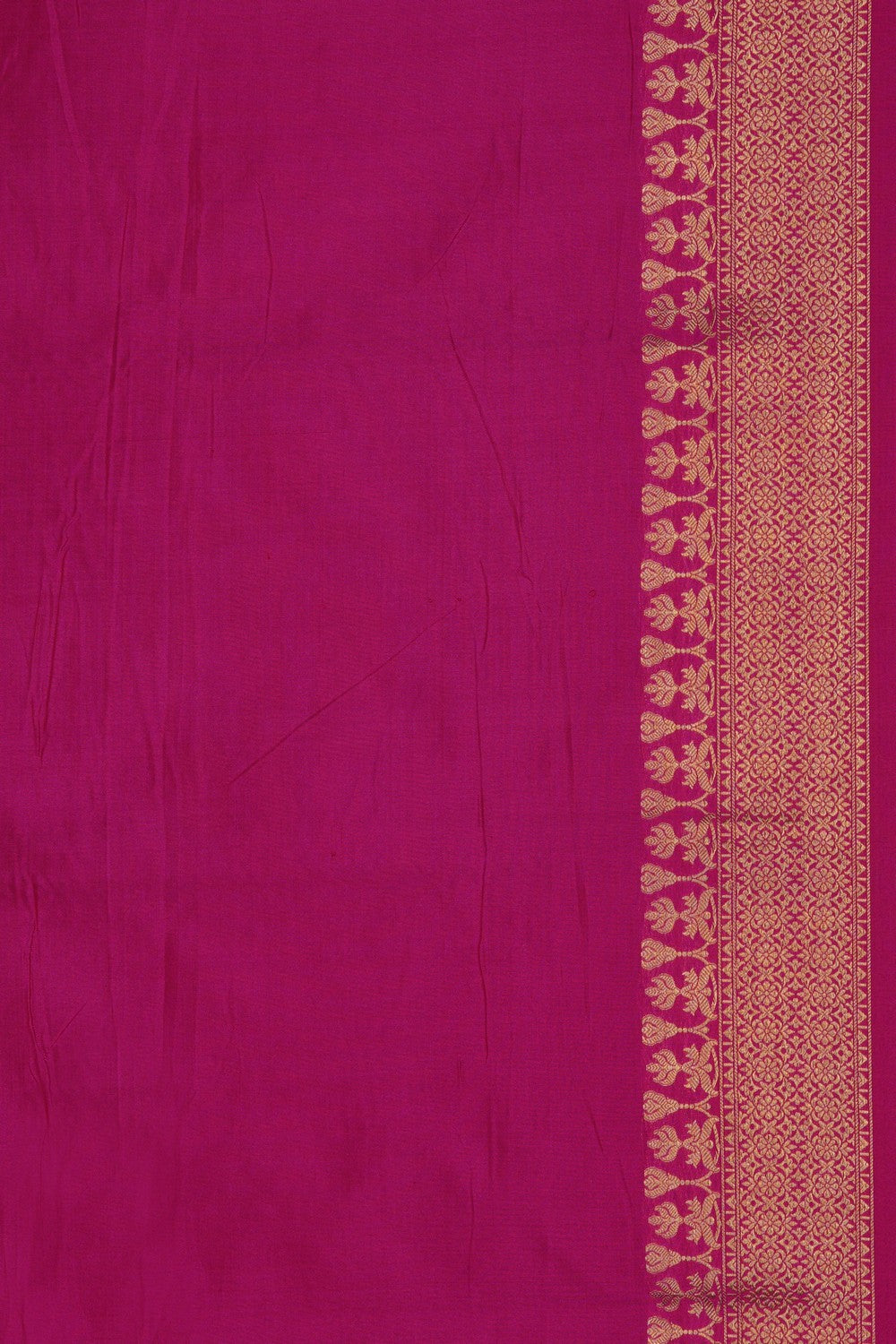 Image of Banarasi Katan Silk Saree with Embossed Meenakari Florals