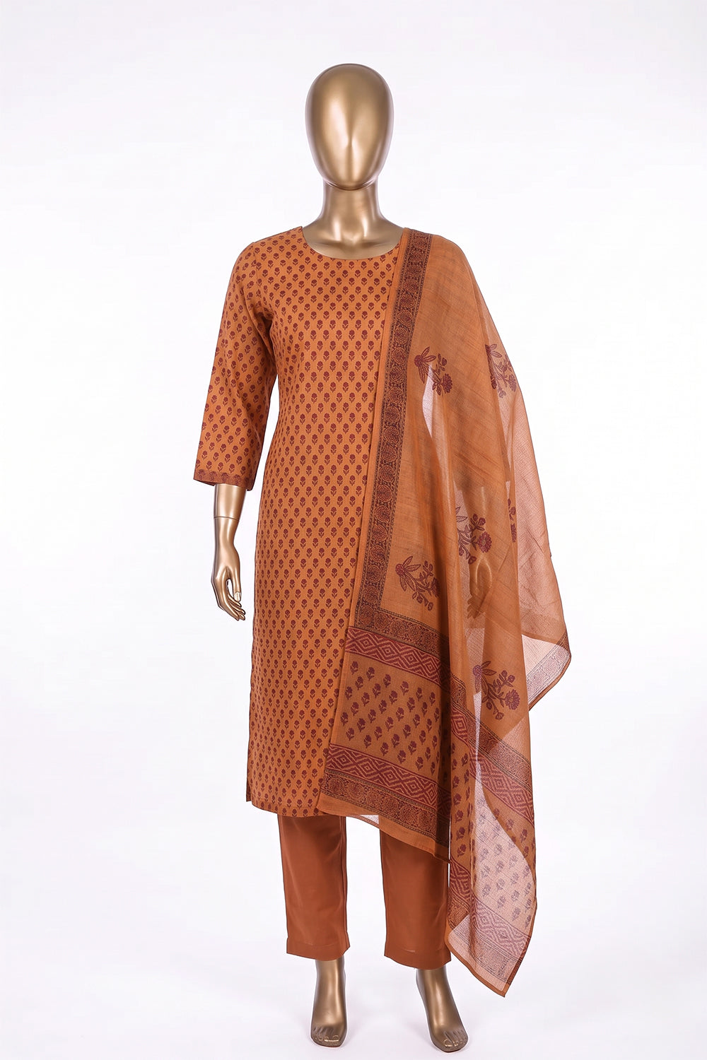Image of Unstitched Suit Set Fabric (3 Pcs Set)