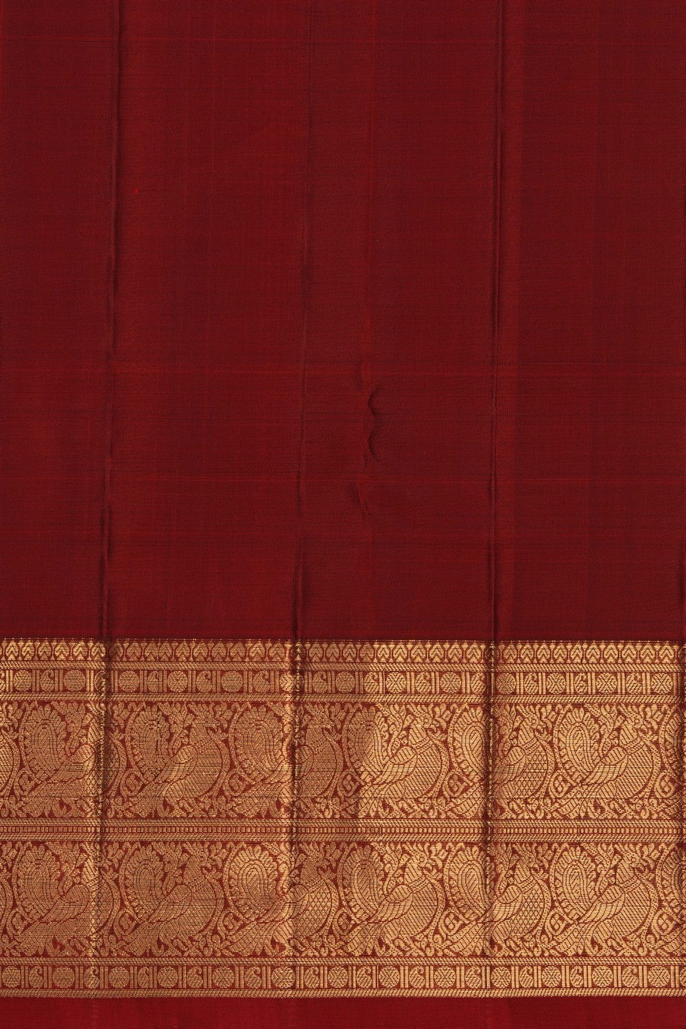 Image of Peacock Blue Kanchipattu Saree