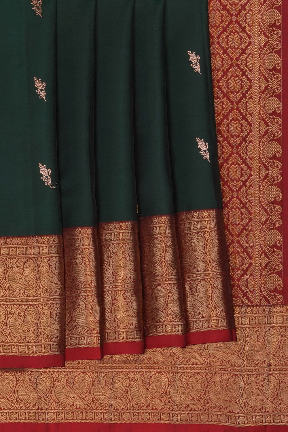 Image of Green Kanchipattu Saree