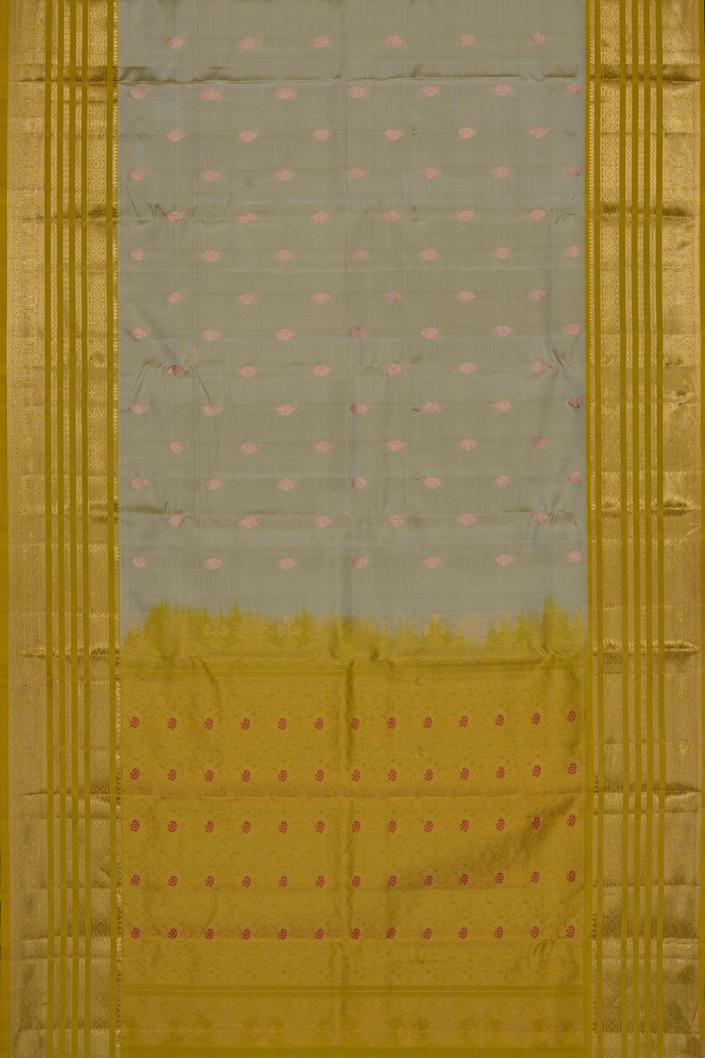 Image of Cream Kanchipattu Saree