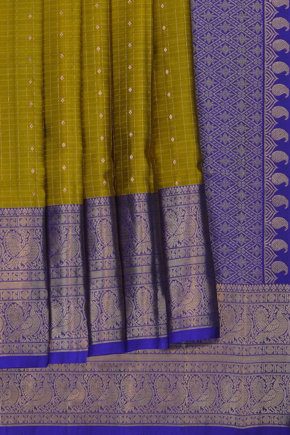 Image of Spring-Green Kanchipattu Saree