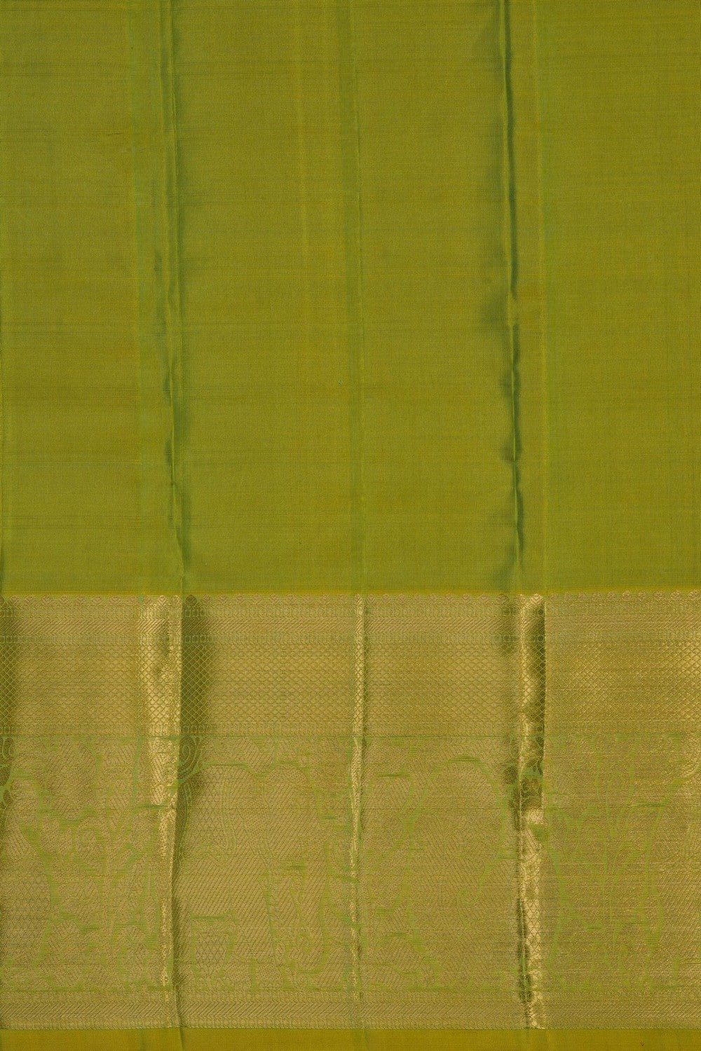 Image of Mint Green Kanchipattu Kattam Saree