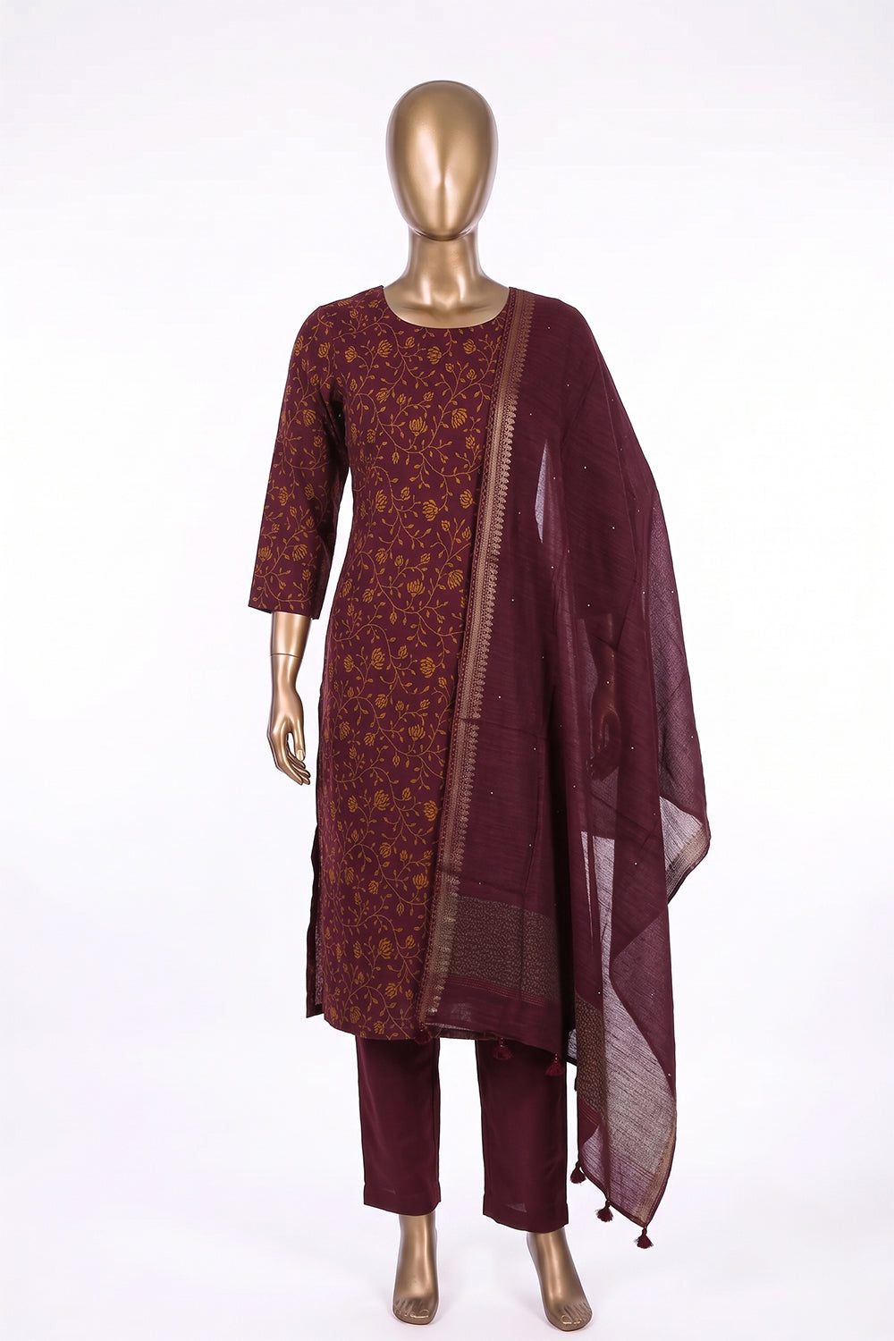 Image of Unstitched Suit Set Fabric (3 Pcs Set)
