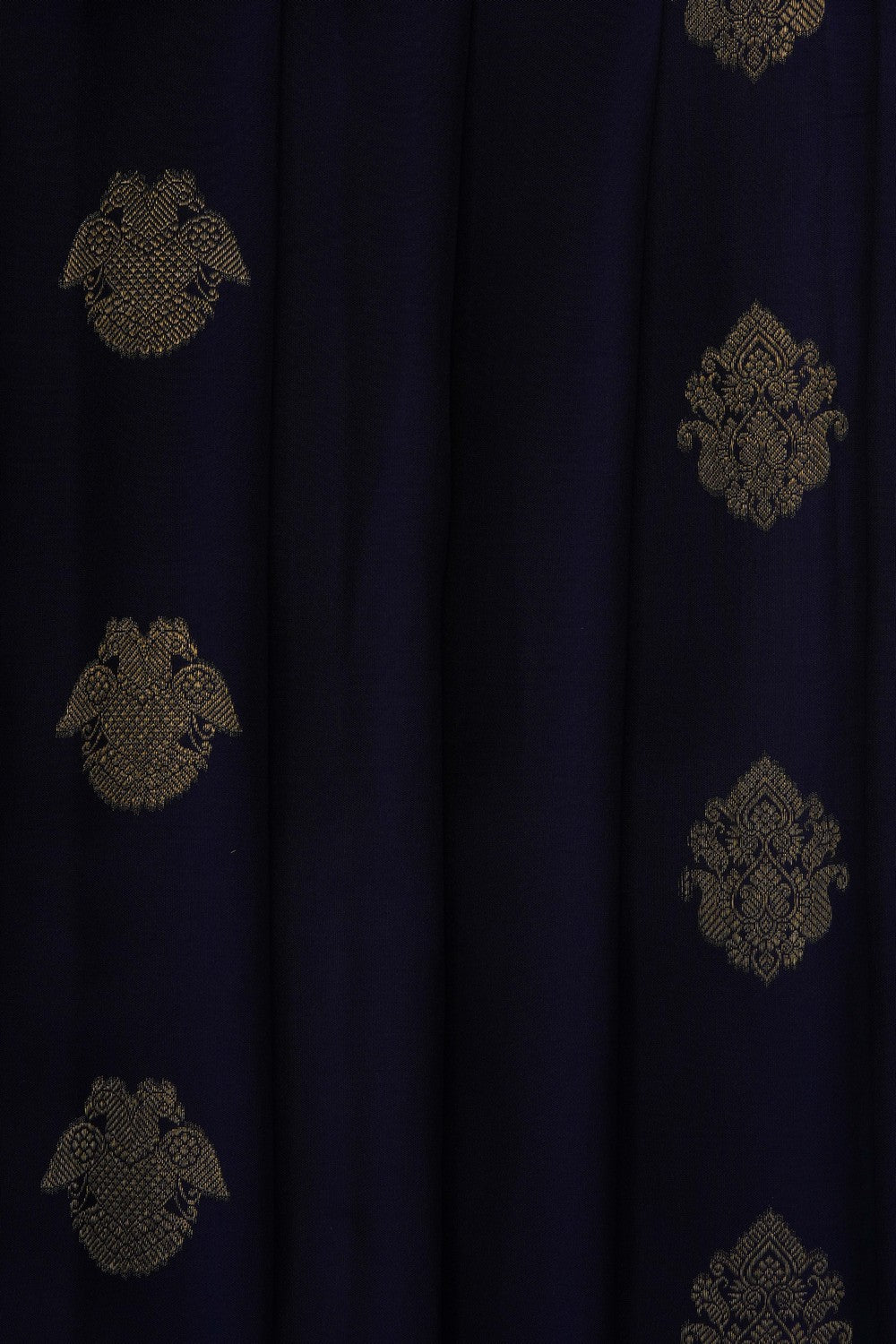 Image of Navy Blue Kanchipattu Saree