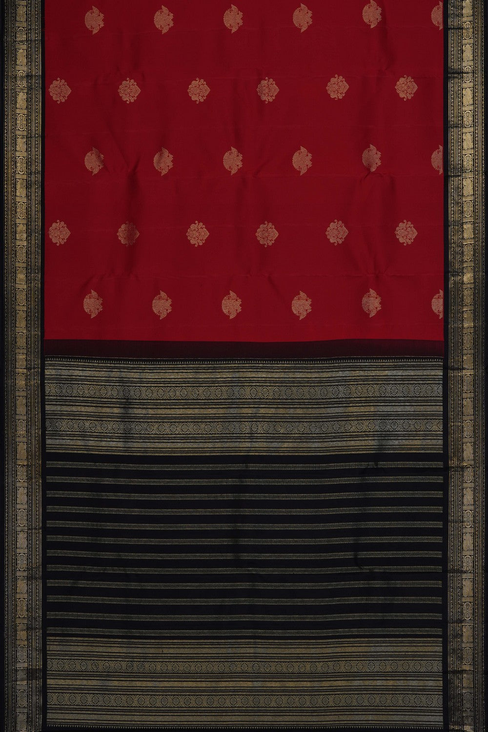 Image of Red Kanchipattu Saree