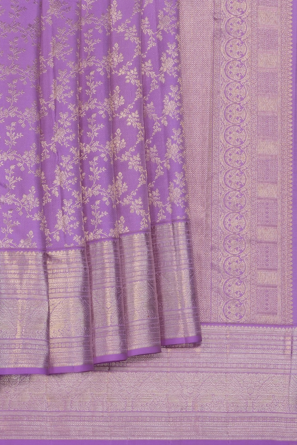 Image of Purple Kanchipattu Brocade Saree