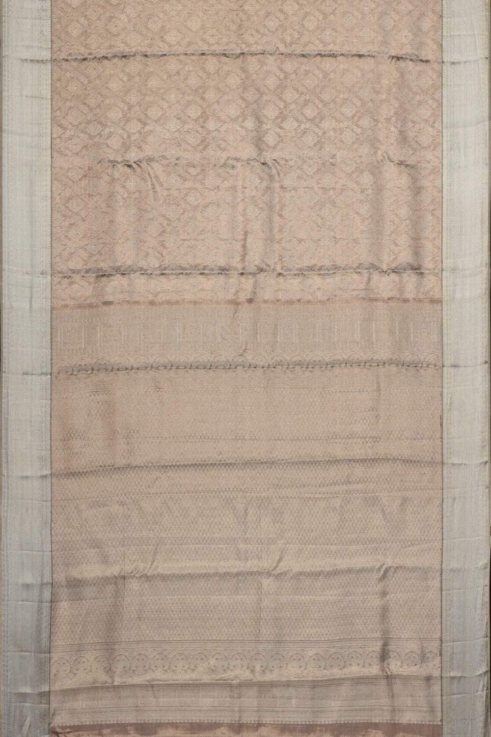 Image of Silver Kanchipattu Tissue Brocade Saree