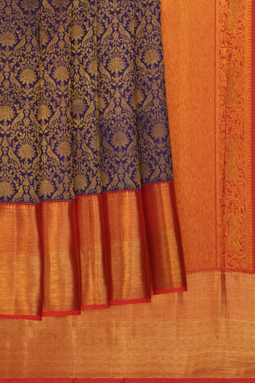 Image of Purple Kanchipattu Brocade Saree