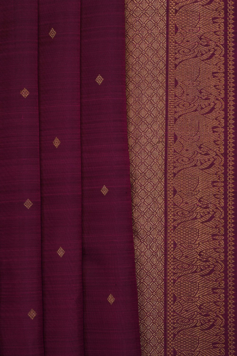 Image of Violet Kanchipattu Saree