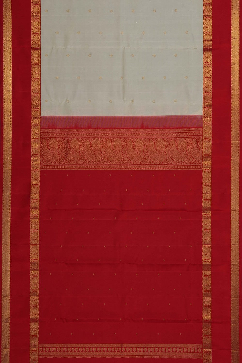 Image of Cream Kanchipattu Saree