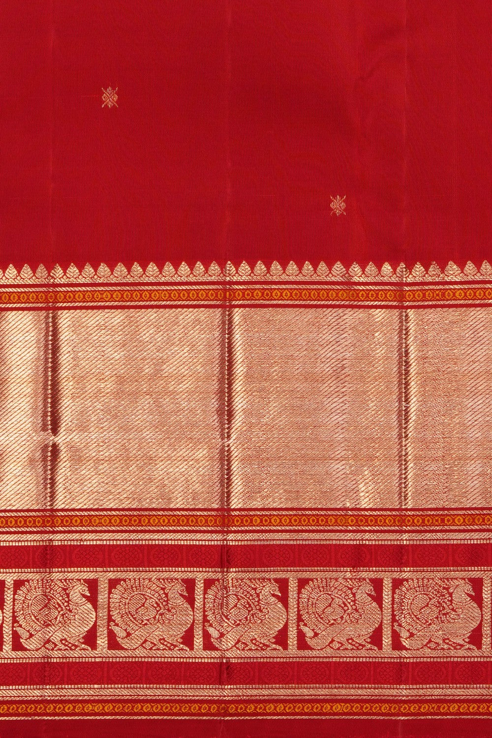 Image of Teal-Green Kanchipattu Saree