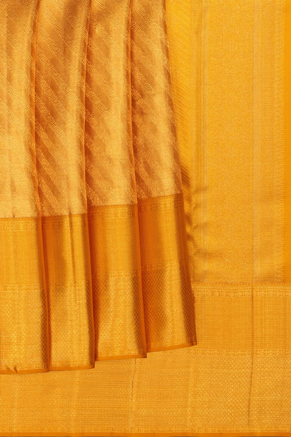 Image of Gold Kanchipattu Tissue Brocade Saree