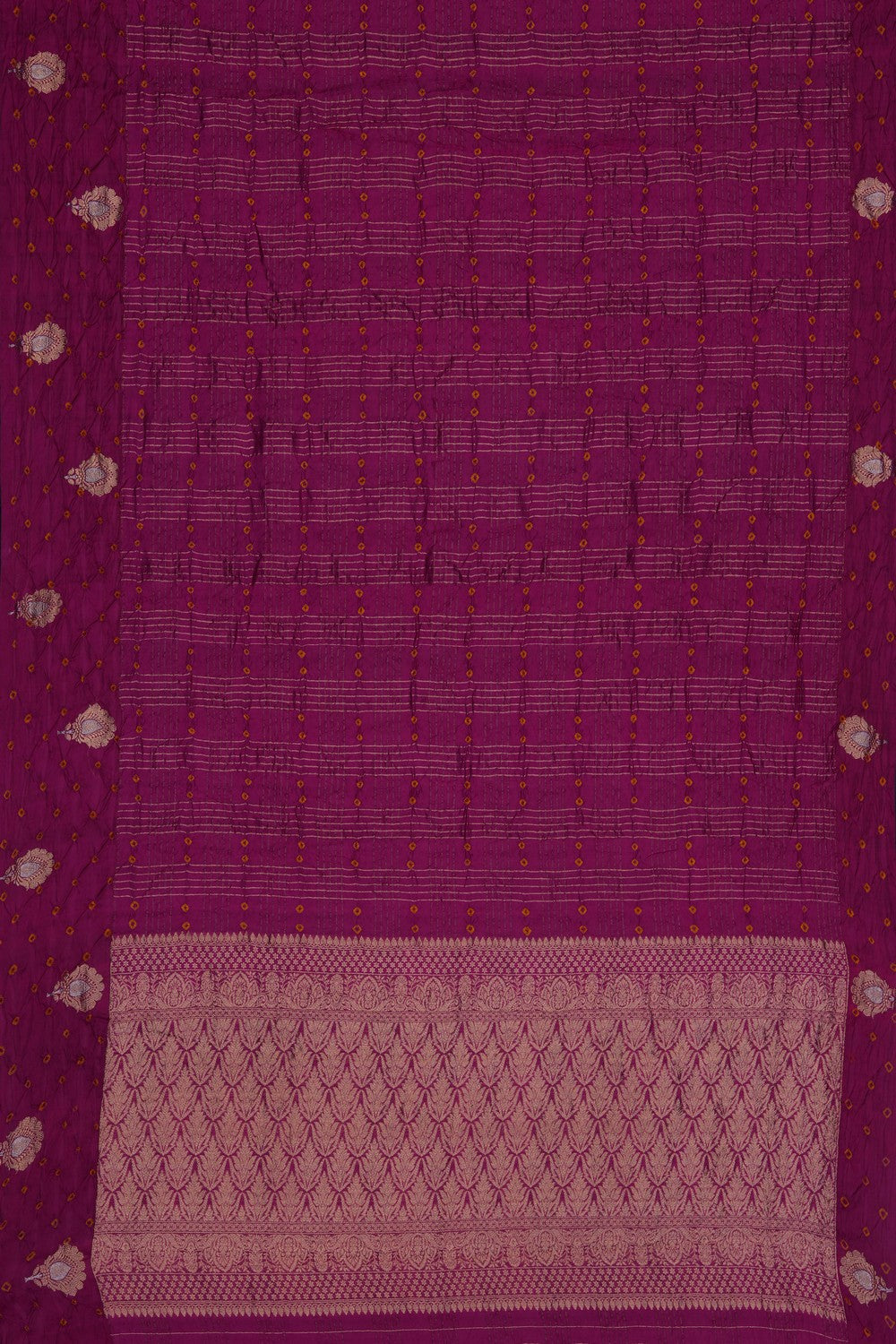 Image of Pink Bandhani Saree