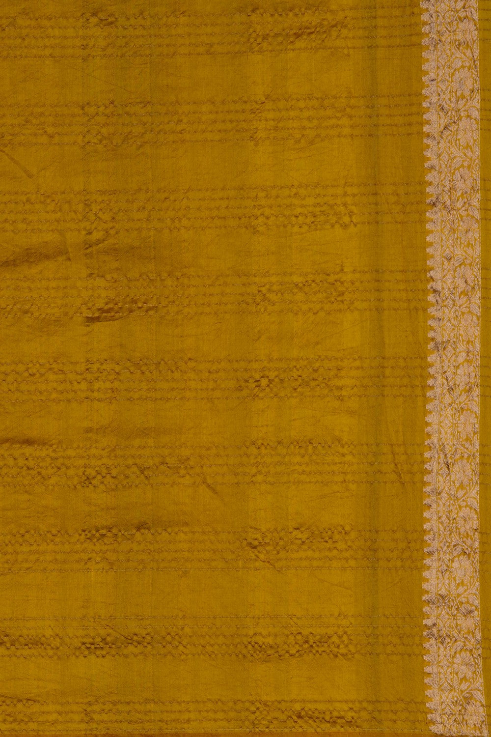 Image of Mustard Bandhani Saree