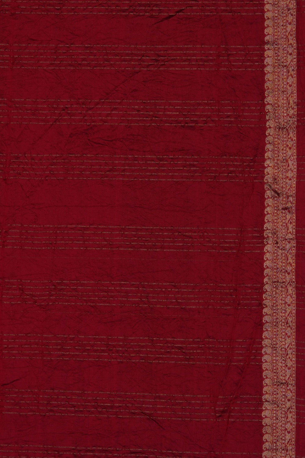 Image of Red Bandhani Saree