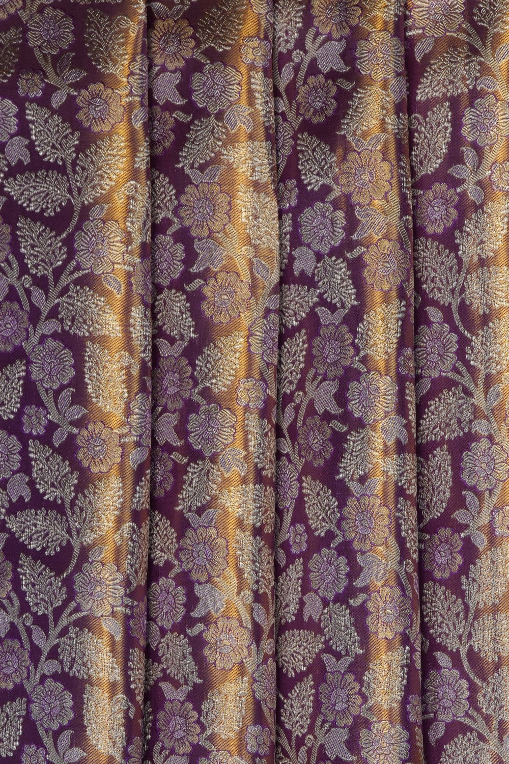 Image of Gold Kanchipattu Tissue Brocade Saree