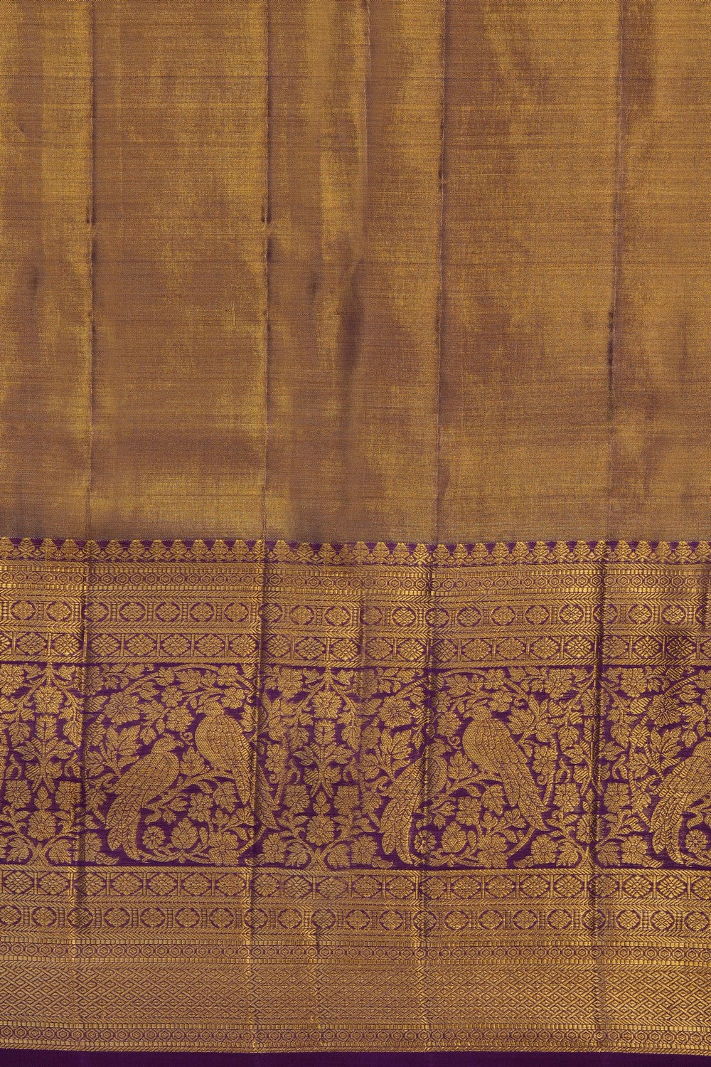 Image of Gold Kanchipattu Tissue Brocade Saree