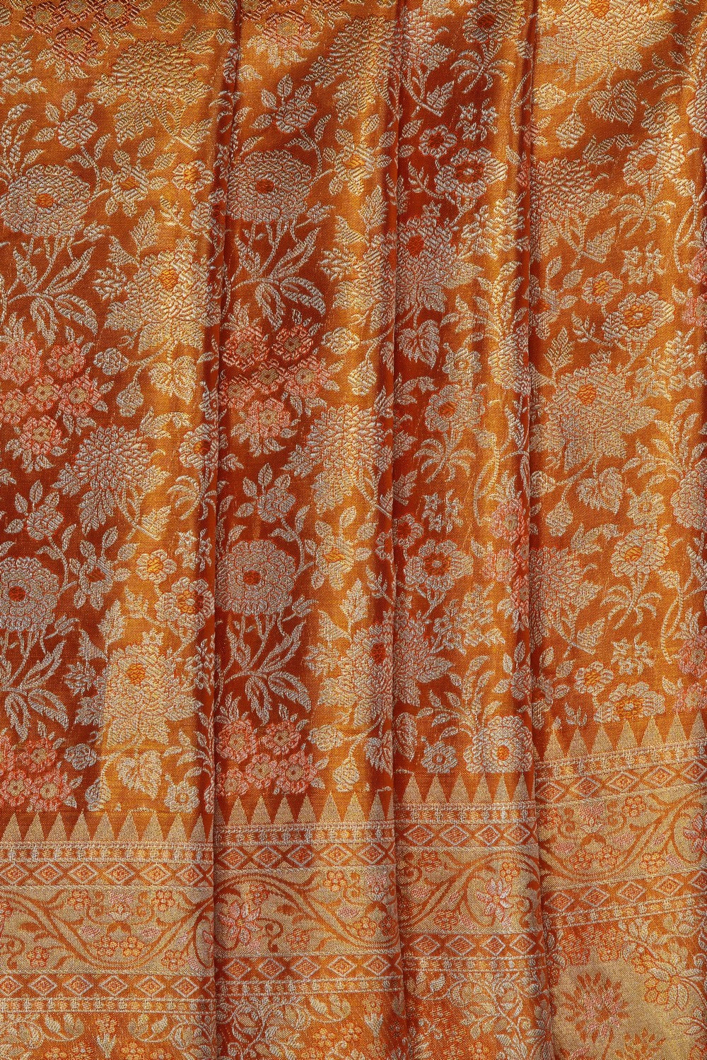 Image of Gold Kanchipattu Tissue Brocade Saree