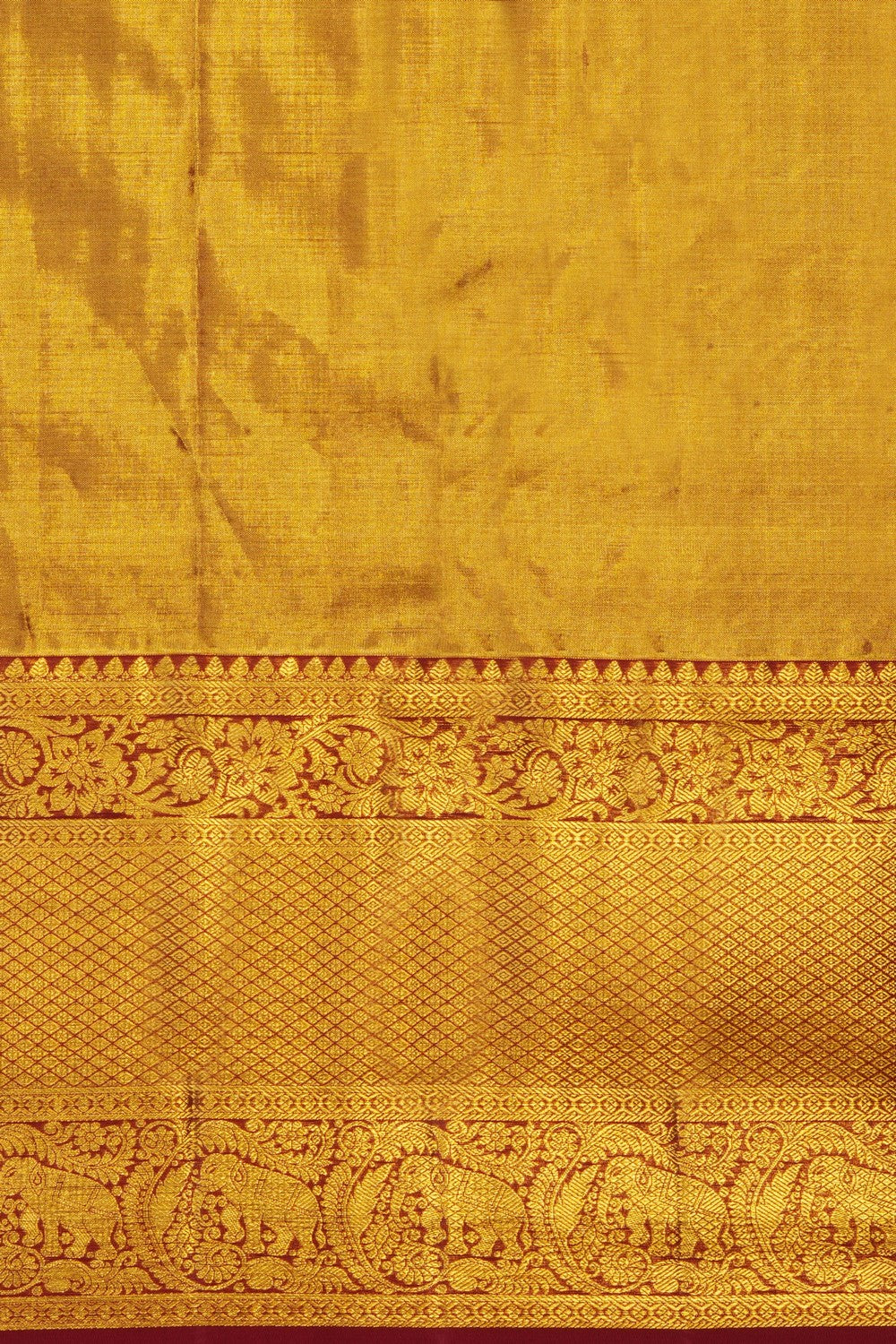 Image of Gold Kanchipattu Tissue Brocade Saree