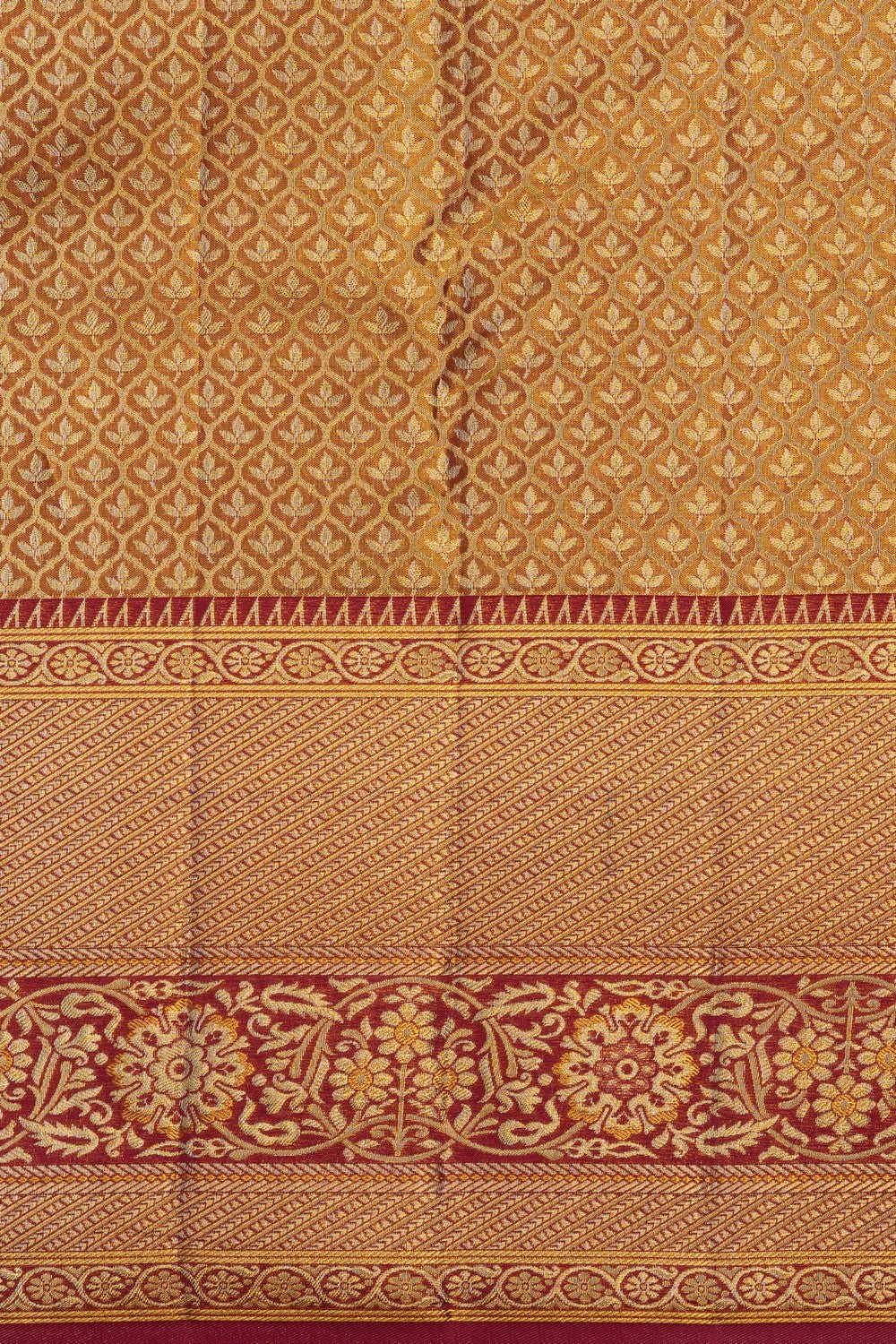 Image of Vintage Pink Kanchipattu Brocade Saree