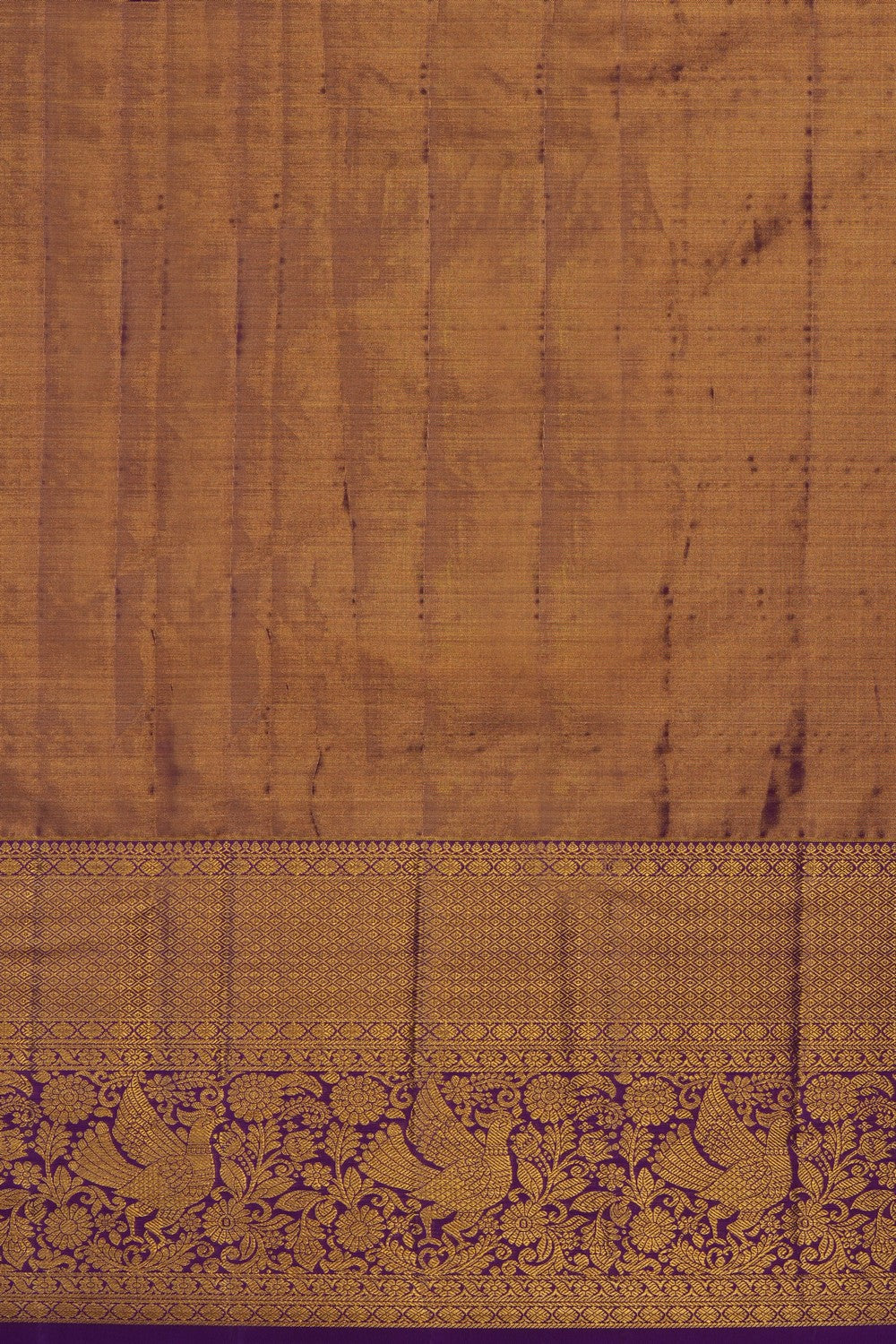 Image of Purple Kanchipattu Tissue Brocade Saree