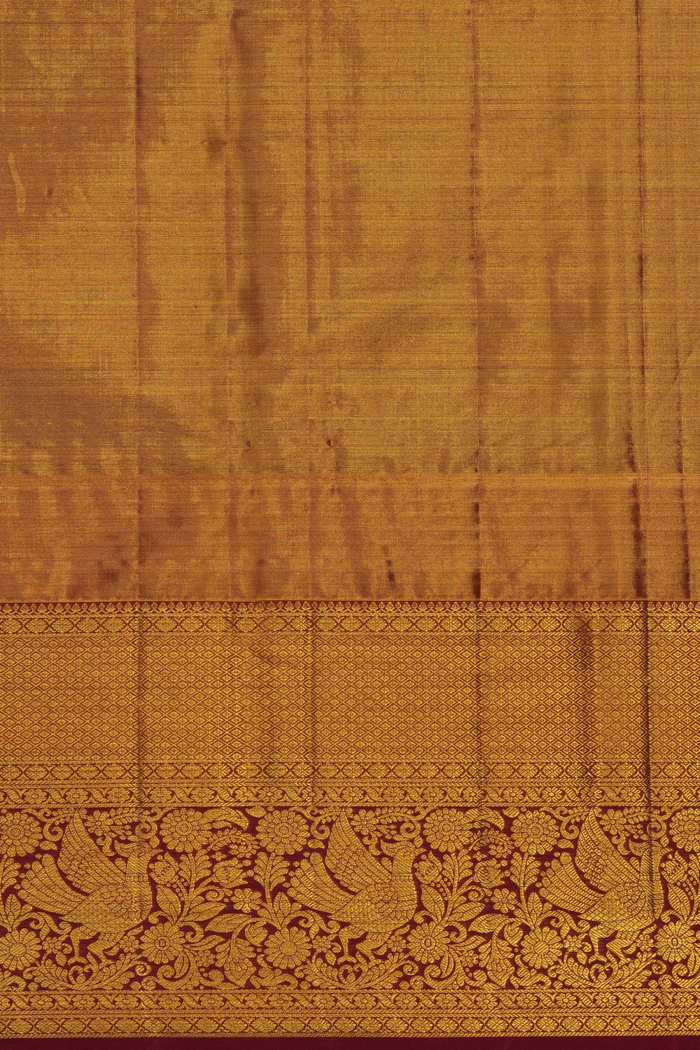 Image of Gold Kanchipattu Tissue Brocade Saree