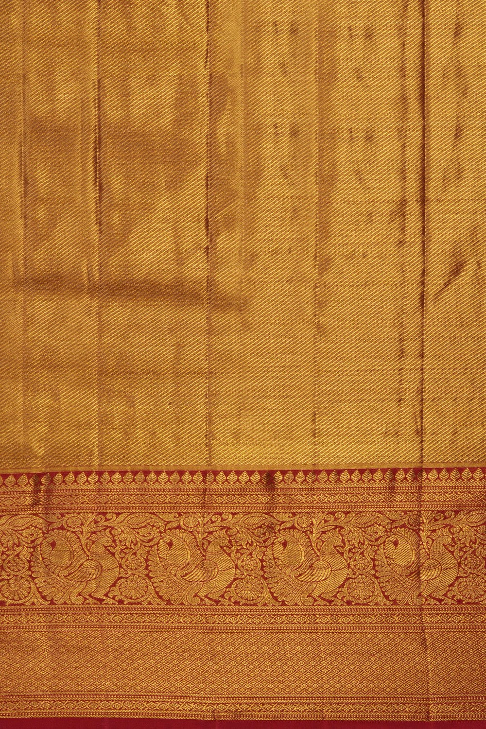 Image of Green Kanchipattu Tissue Brocade Saree