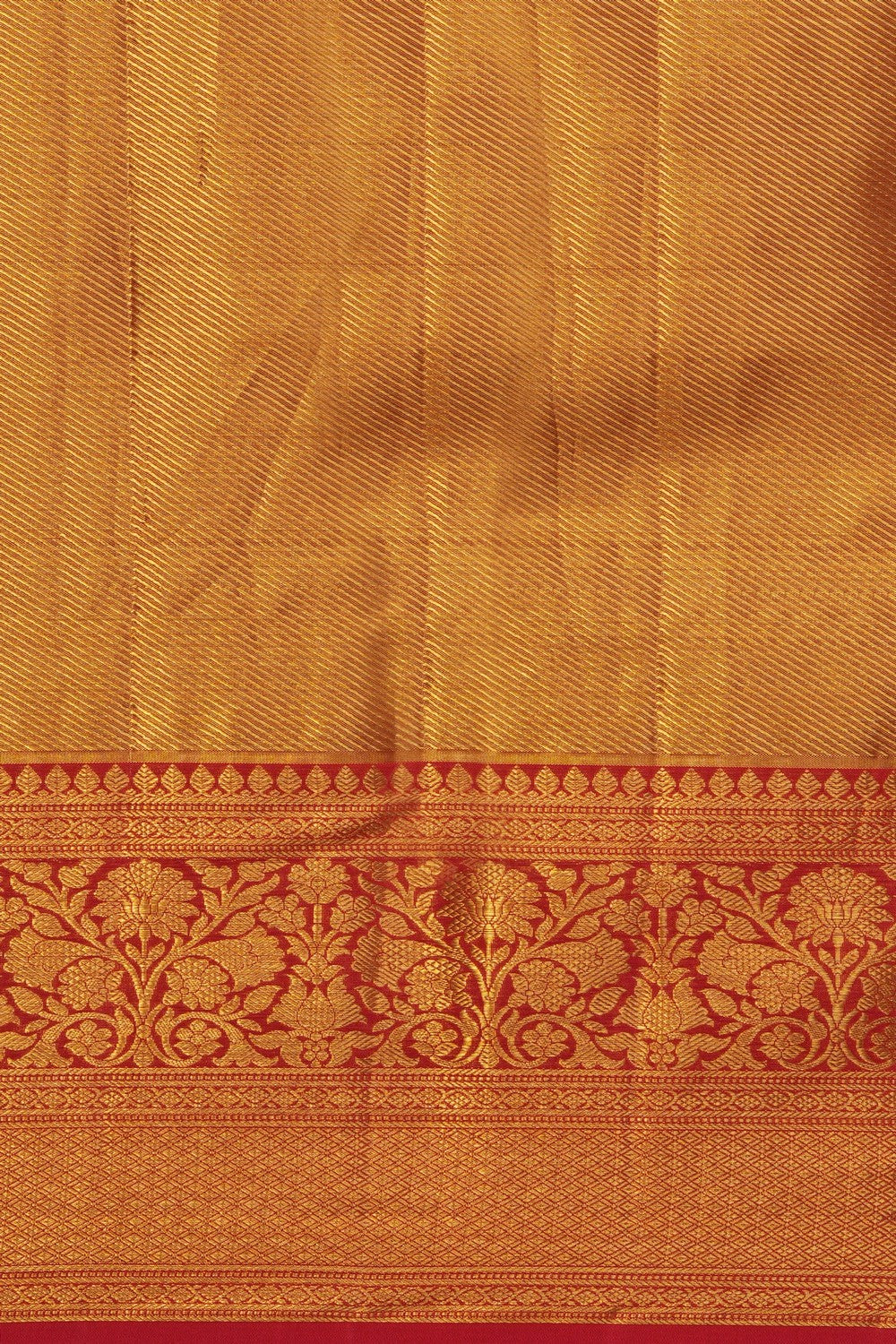 Image of Gold Kanchipattu Tissue Brocade Saree