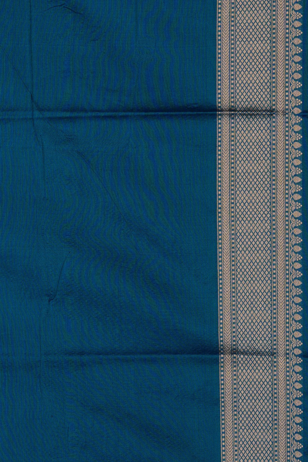 Image of Blue Banarasi Brocade Saree
