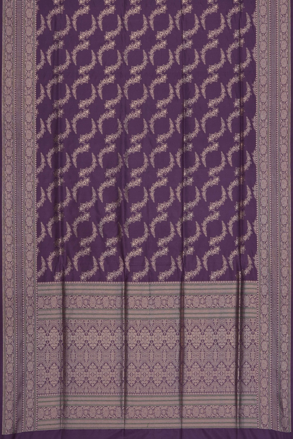 Image of Mauve Banarasi Brocade Saree