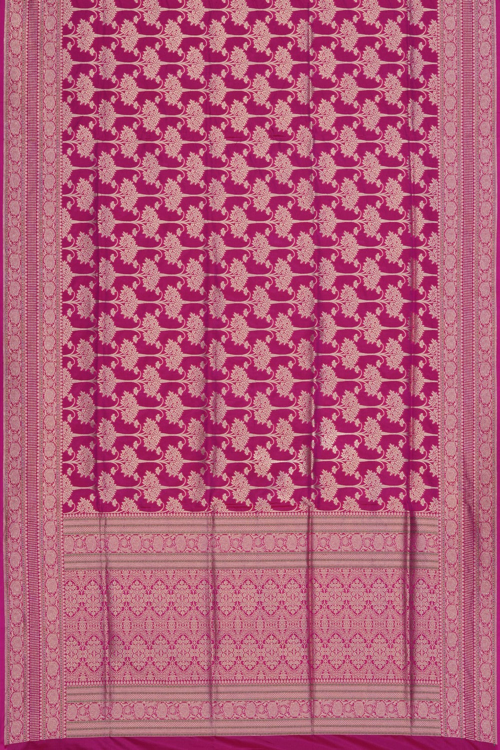Image of Pink Banarasi Brocade Saree