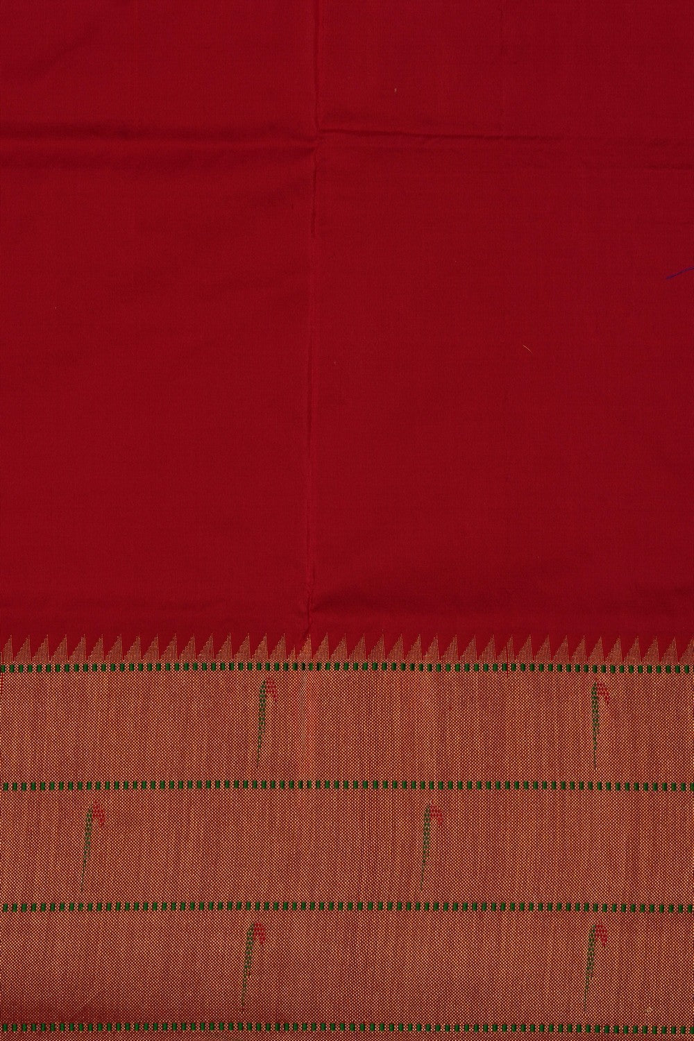 Image of Orange Paithani Silk Saree