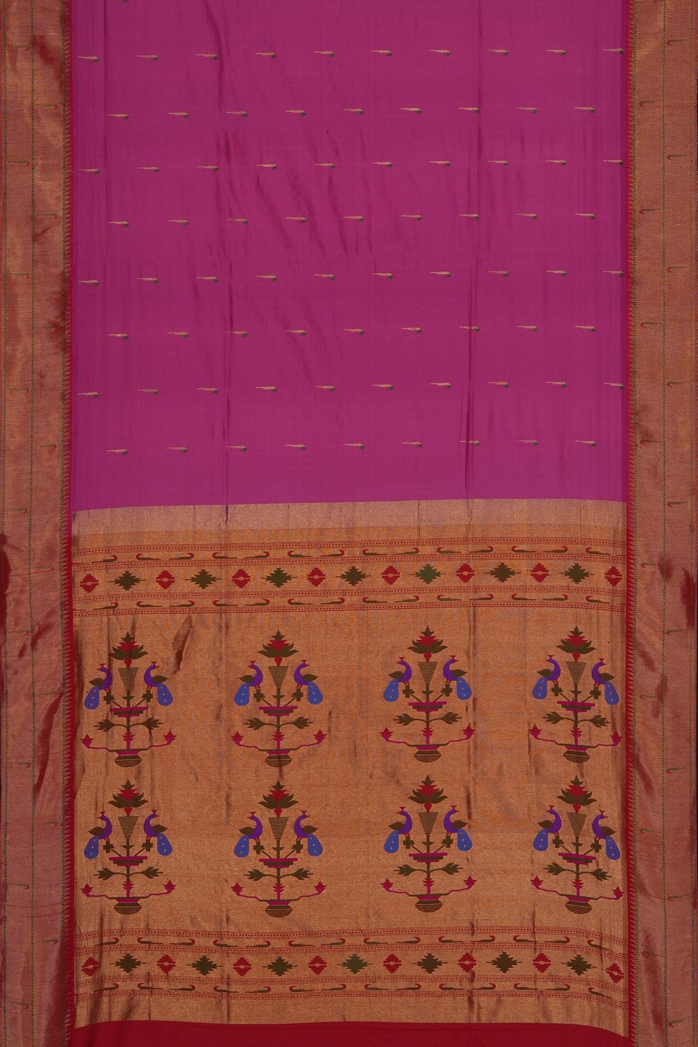 Image of Pink Paithani Silk Saree