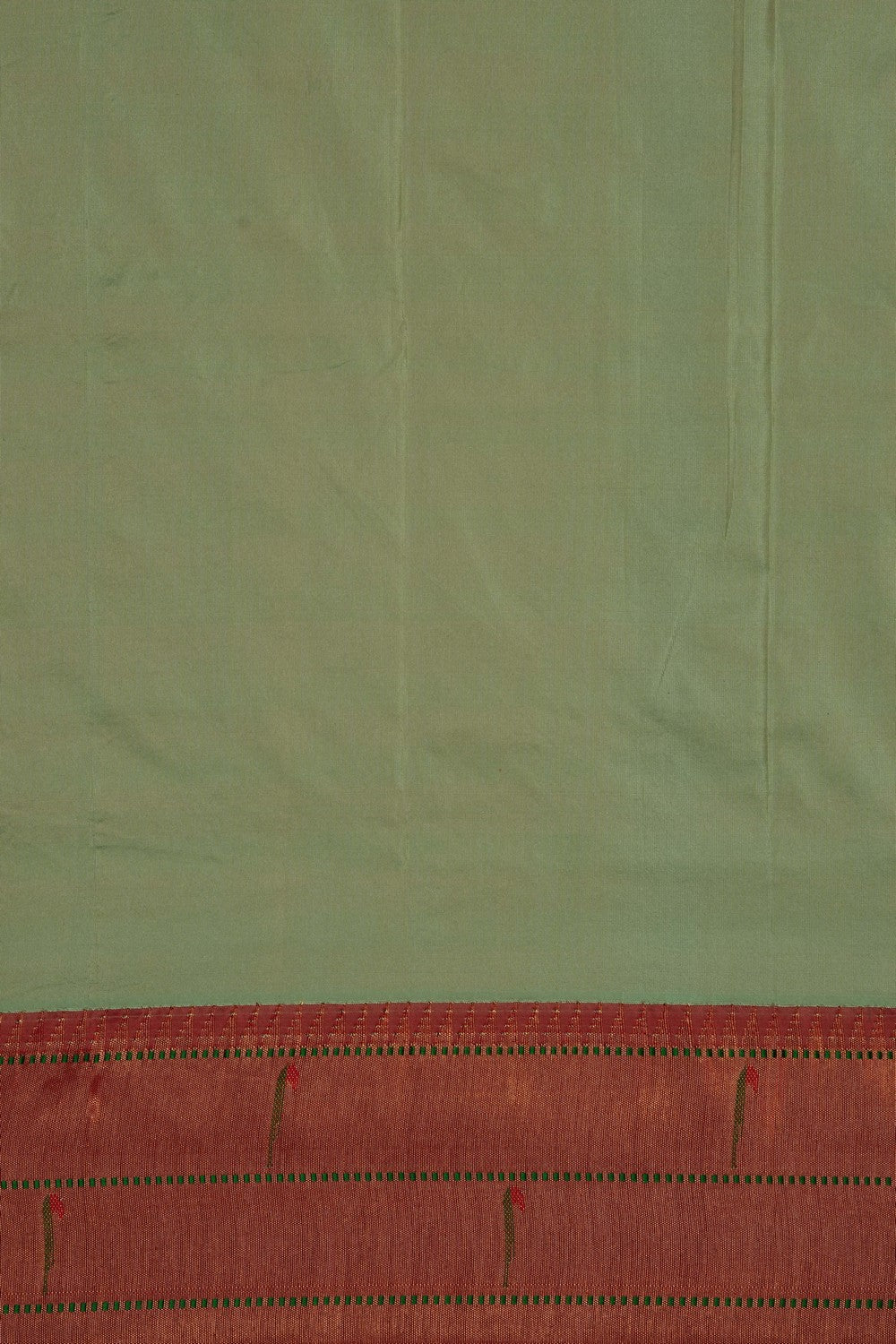 Image of Mint-Green Paithani Silk Saree