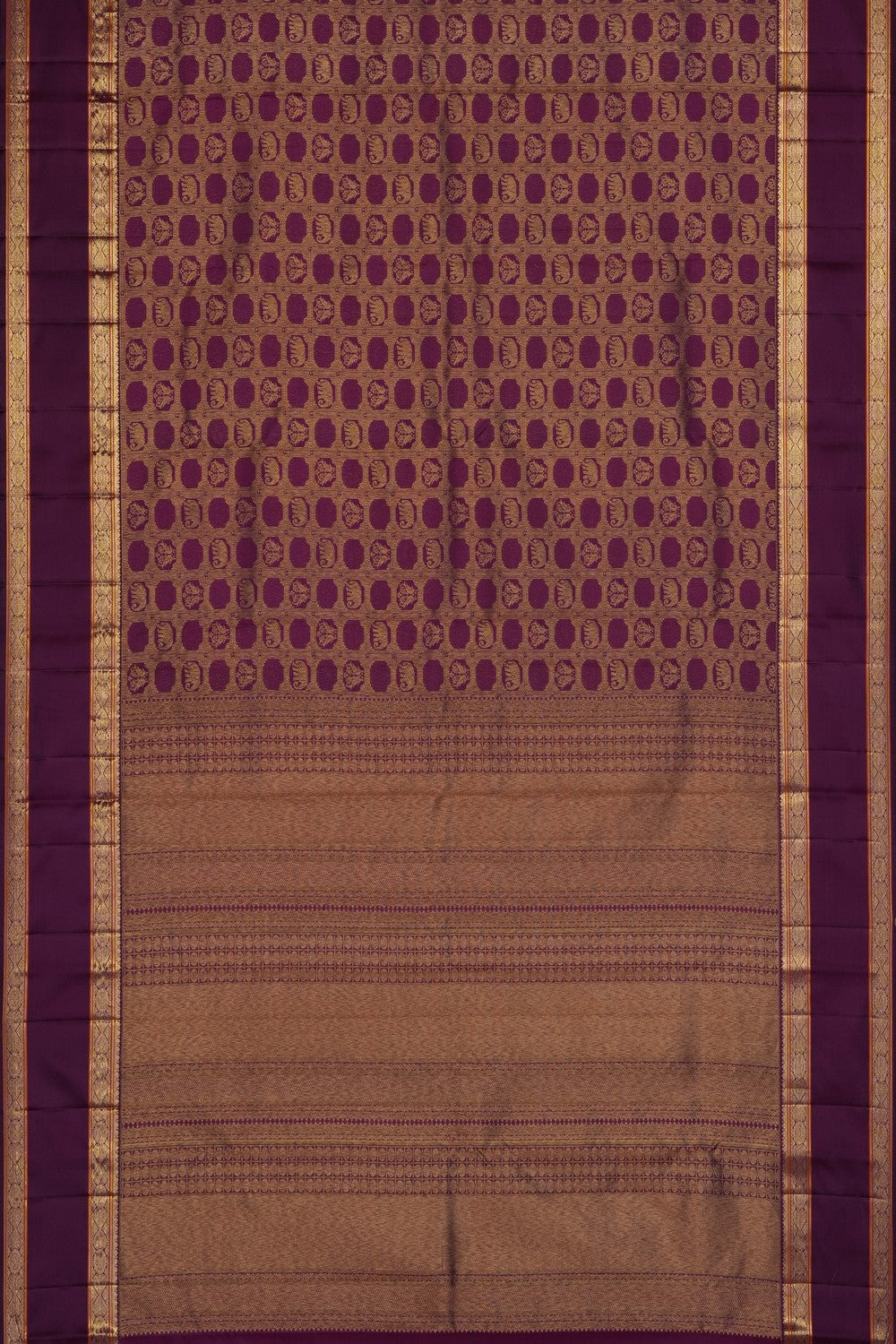 Image of Purple Kanchipattu Brocade Saree